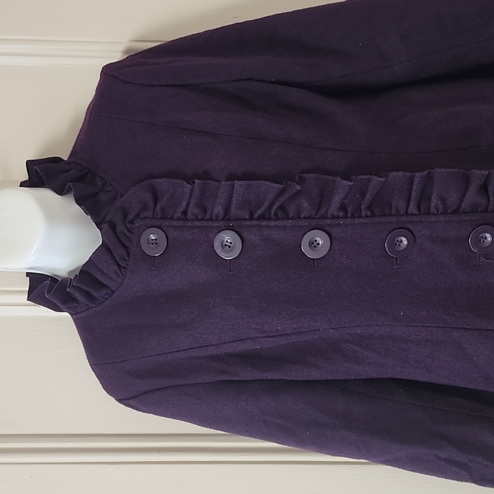 Deep Purple Tulle Coat